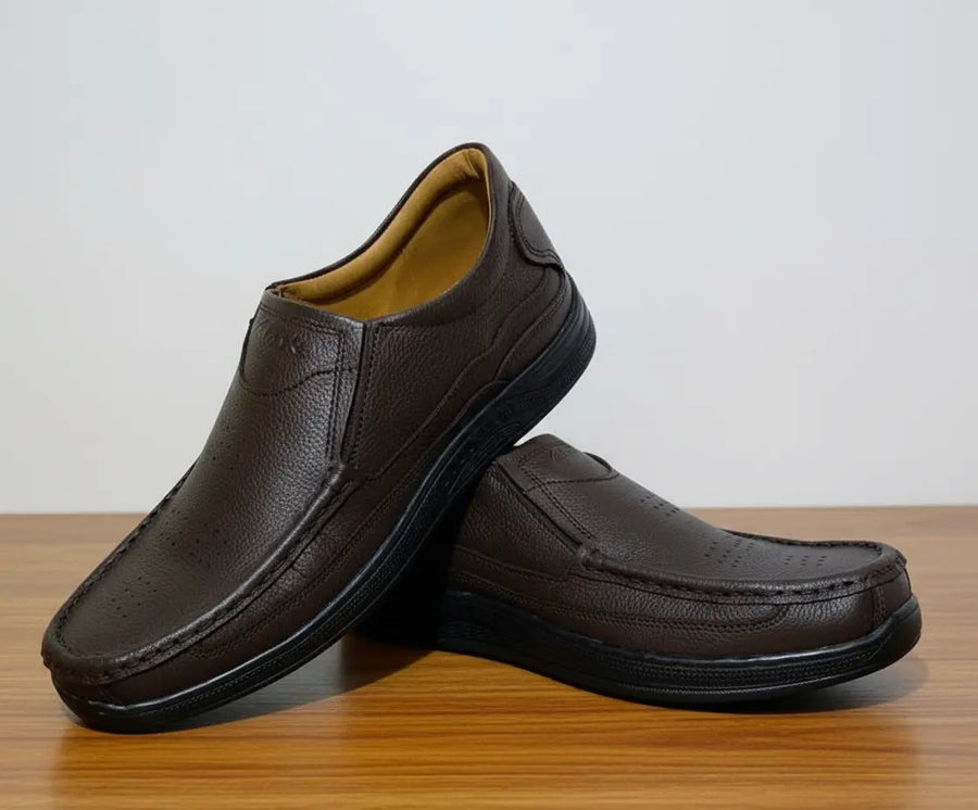 Shoemantic Leather Medicated Casual Article No-743 Shoemantic