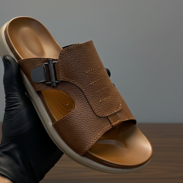 Premium Leather High Quality Soft Slipper Article K-115 black