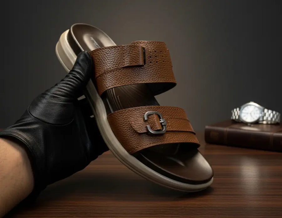 Premium Leather High Quality Slipper Article K-113 Shoemantic