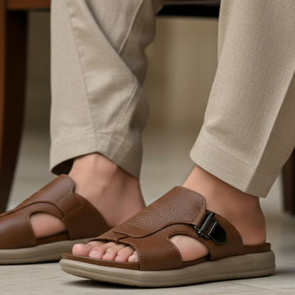 Premium Leather High Quality Soft Slipper Article  K-115 black