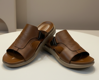 Premium Leather High Quality Soft  Slipper Article  K-109 camel