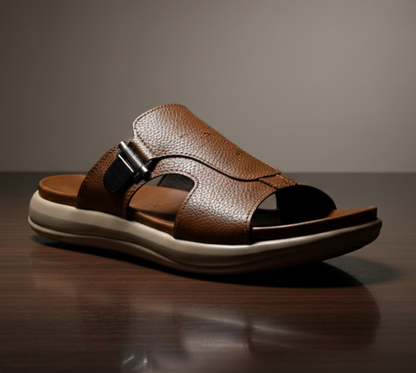 Premium Leather High Quality Soft  Slipper Article  K-109 camel