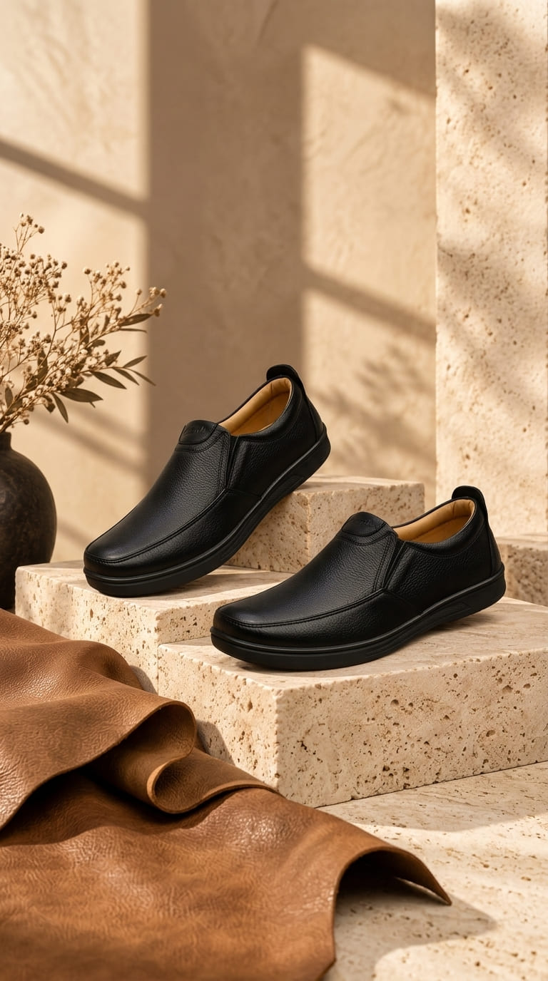 Shoemantic Article no 2075 black leather shoes