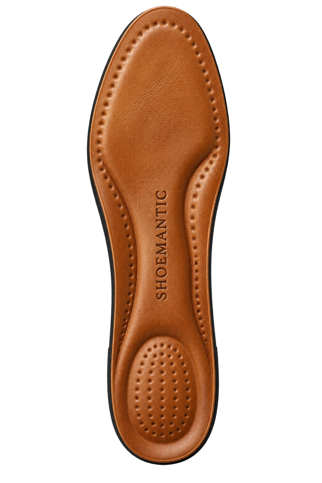 Shoemantic premium cognac leather comfort insole